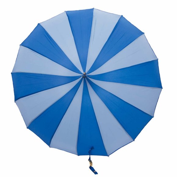 Nola Fabiola Light and Dark Blue Parasol - Picture 6 of 11